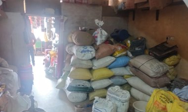 खाद्य विभाग की छापेमारी,अवैध रूप से 104 क्विंटल धान जप्त