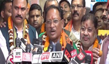 *रायपुर दक्षिण उपचुनाव की प्रचंड जीत के बाद बोले सीएम विष्णु देव साय,राज्य सरकार के कार्यों पर जनता की मुहर*,कांग्रेस को जितने मत नहीं मिले उससे ज्यादा मतों से भाजपा की विजय,कांग्रेस की दुर्गति का प्रमाण