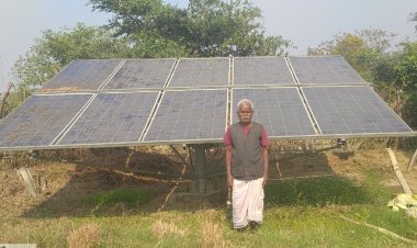 *सोलर पंप से बदली तिरथ राम की जिंदगी,बढ़ी आमदनी,आसान हुई खेती किसानी,बारिश पर निर्भरता हुई खत्म*  