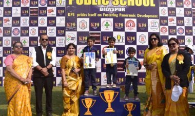 कृष्णा पब्लिक स्कूल के वार्षिक खेलकूद प्रतियोगिता का द.पू.म. रेल्वे ग्राउंड बिलासपुर में हुआ बड़ा आयोजन