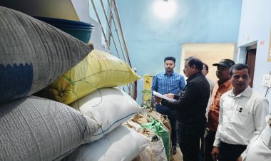 *बड़ी ख़बर:अवैध धान के भंडारण पर बड़ी कार्रवाई 62 क्विंटल से अधिक का धान जब्त*
