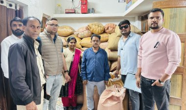 *अवैध धान के भंडारण पर प्रशासन की कार्रवाई जारी, तीन लाख रुपए के 93क्विंटल धान जप्त*