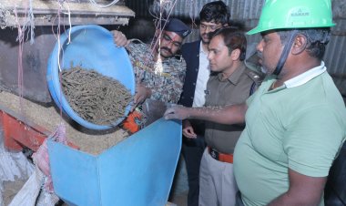 101.394 किलोग्राम जप्तशुदा गांजा को इलेक्ट्रॉनिक तकनीक से मुंगेली प्रशासन ने किया  नष्ट