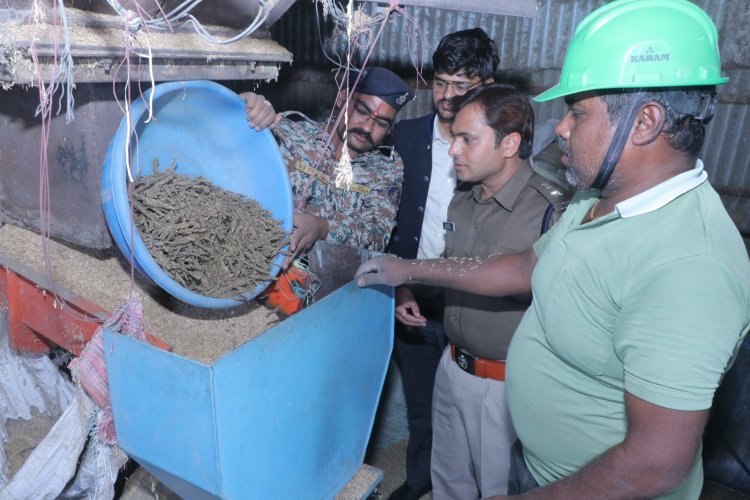 101.394 किलोग्राम जप्तशुदा गांजा को इलेक्ट्रॉनिक तकनीक से मुंगेली प्रशासन ने किया  नष्ट