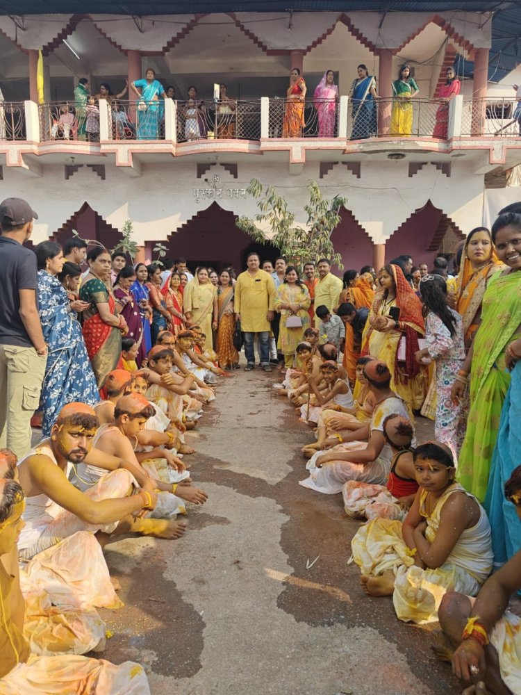 *ब्राह्मण युवा आयाम बिलासपुर द्वारा बटुकों का उपनयन संस्कार पूरे विधि विधान से सम्पन्न*