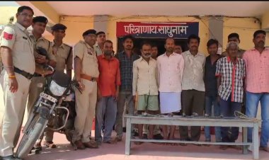 होली त्यौहार के दिन बछड़े को क्रुरतापुर्वक मारने वाले  आठ  आरोपियों को  पुलिस ने किया  गिरफ्तार