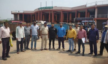 *सरगांव क्षेत्र में रेत के अवैध परिवहन पर बड़ी कार्रवाई, 01 हाइवा और 10 ट्रैक्टर जप्त