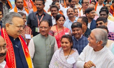 मुख्यमंत्री विष्णुदेवसाय से सौजन्य भेंट में नगर विकास पर हुई चर्चा - हुलसी