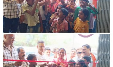 श्यामा प्रसाद मुखर्जी वार्ड में नवीन राशन दुकान एवं आंगनबाड़ी केंद्र का  उद्घाटन