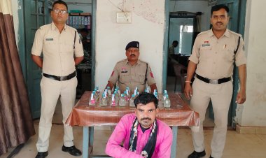 30 पाव अवैध देशी शराब की परिवहन करने वाले आरोपी को पुलिस ने भेजा जेल