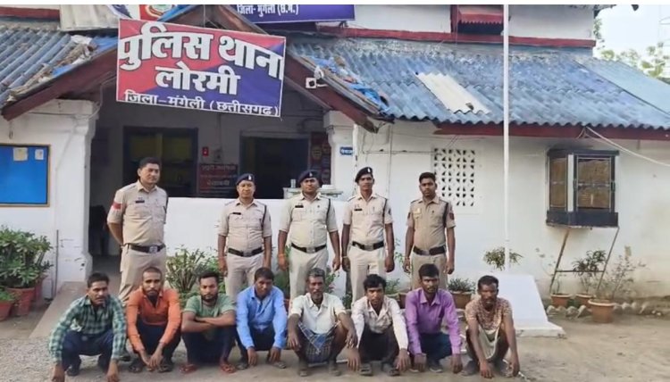 लोरमी क्षेत्र में अवैध रूप से गौ तस्करी करने वाले अंतराज्यीय गीरोह को गिरफ्तार कर भेजा जेल