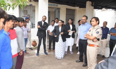 *जिला एवं सत्र न्यायाधीश, कलेक्टर और एसपी ने जिला जेल का किया औचक निरीक्षण*