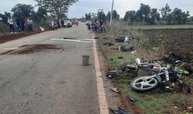 ट्रक की ठोकर से एक पुलिसकर्मी की  मौत