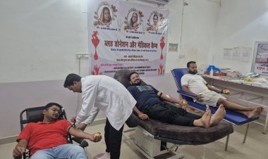 *श्रद्धांजलि सिर्फ फूलों से नहीं बल्कि रक्त की बूंदों से दी गई, सेवा की ऐसी मिसाल जहां निरंतर तीन वर्षों से चली आ रही सेवा, रक्तदान करके देखिए अच्छा लगता हैं*