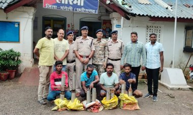 सबमर्सिबल पम्प चोरी करने वालों पर मुंगेली पुलिस की बड़ी प्रहार,  चार आरोपियों को किया गिरफ्तार