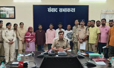 लाली अपहरण व हत्या काण्ड का पुलिस ने किया खुलासा* झाड़फुंक कर पैसा कमाने के लालच मे की थी बालिका  की हत्या पांच आरोपियों को किया गया गिरफ्तार