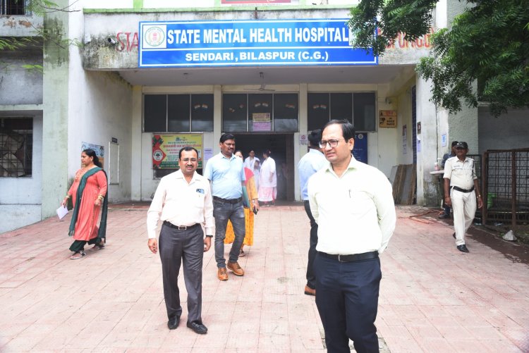 *कलेक्टर ने राज्य मानसिक चिकित्सालय का किया औचक निरीक्षण,अस्पताल में उपलब्ध सुविधाओं का लिया जायजा*
