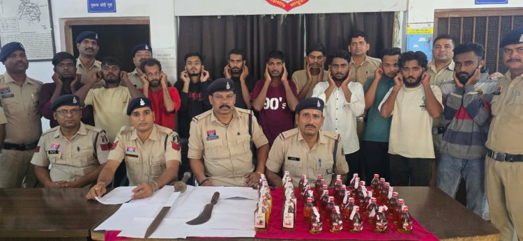 *लगातार दूसरे दिन गुंडे बदमाशों पर बिलासपुर पुलिस की ताबड़तोड़ कार्रवाई, दस गिरफ्तार, हथियार और शराब जप्त*