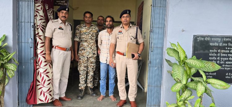 अपने मॉ की हत्या करने वाले आरोपी पुत्र को पुलिस ने 24 घण्टे के भीतर किया गिरफ्तार