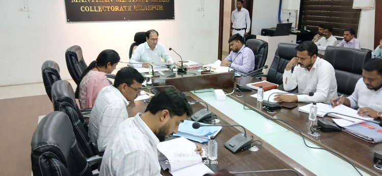 *कलेक्टर ने की भू अर्जन के लंबित मामलों की समीक्षा, माह भर में पूर्ण करने दिए निर्देश*