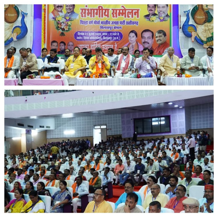 *बीजेपी का पिछड़ा वर्ग मोर्चा सम्मेलन आयोजित: संभाग के मंत्री, विधायक, पदाधिकारी एवं कार्यकर्ता रहे मौजूद*