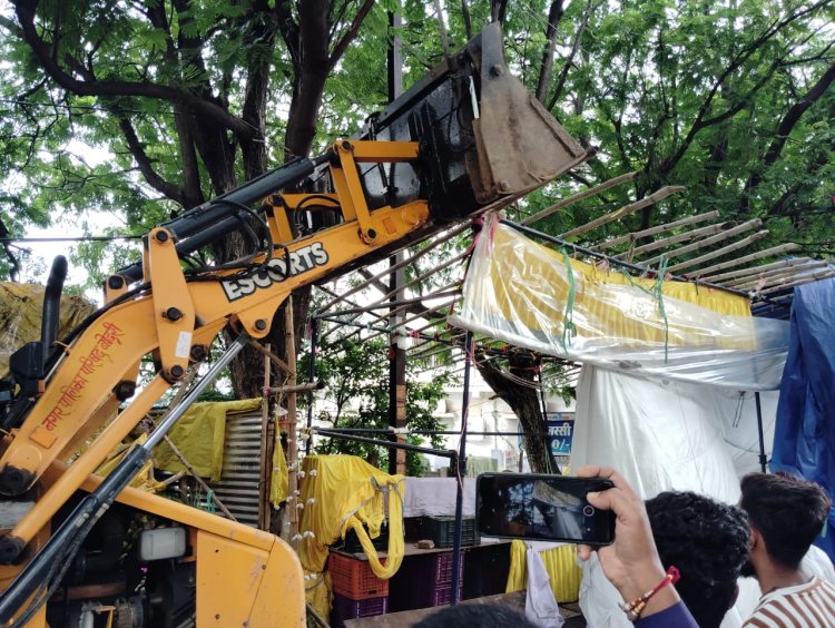 *अवैध अतिक्रमण पर प्रशासन की बड़ी कार्रवाई, चकरभाठा में हटाया गया अवैध अतिक्रमण*