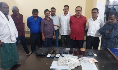 *फार्म हाउस में पुलिस को रेड 09 जुआरी पकड़ाए: कार मोबाइल रकम जप्त*