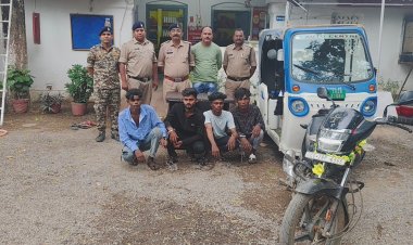 पुरानी रंजिश को लेकर विवाद कर लोहे के राड, चाकु से हमला करने वाले 03 आरोपी  व 02 अपचारी बालको को न्यायिक रिमाण्ड पर भेजा जेल