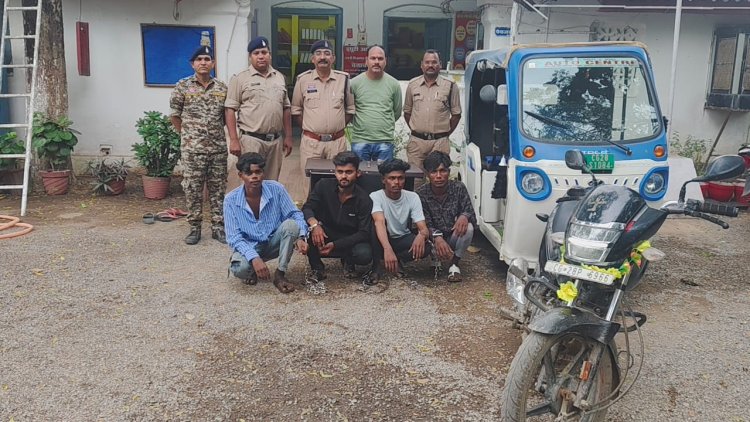 पुरानी रंजिश को लेकर विवाद कर लोहे के राड, चाकु से हमला करने वाले 03 आरोपी  व 02 अपचारी बालको को न्यायिक रिमाण्ड पर भेजा जेल