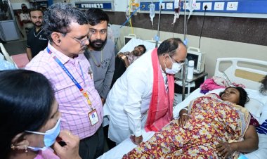 *उप मुख्यमंत्री ने रेल हादसा में घायल लोगों के स्वास्थ्य का लिया जायज़ा,बेहतर से बेहतर इलाज करने दिए निर्देश,घायल लोगों का शहर के 4 अस्पताल में हो रहा इलाज*