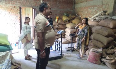 *धान खरीदी से पहले अवैध धान के भंडारण बड़ी कार्रवाई :400 सौ क्विंटल से ज्यादा पुराना धान जप्त*