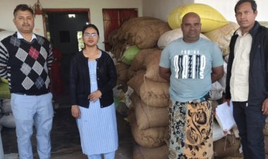 ग्राम  सिलदहा मे अवैध धान पर प्रशासन की बड़ी कार्यवाही, 155 बोरी धान जप्त