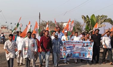 मनरेगा और धान खरीदी को लेकर पथरिया कांग्रेस ने किया सांकेतिक चक्काजाम , जताया विरोध