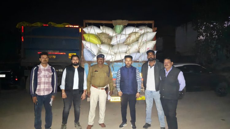 *अवैध धान परिवहन पर प्रशासन की कार्रवाई,  : 150 कट्टी धान सहित वाहन जब्त*