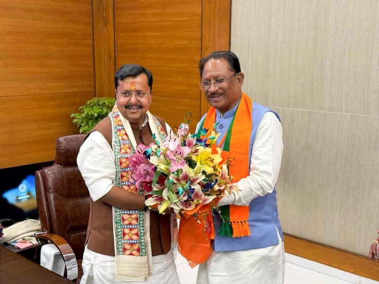 *भाजपा के हुए अध्यक्ष के रूप में नितिन नबीन को चुन लिया गया, मुख्यमंत्री विष्णुदेव साय, भाजपा प्रदेश अध्यक्ष किरण सिंहदेव ने दी शुभकामनाएं!*