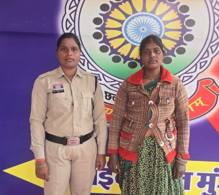 पति से परेशान होकर महिला  ने अपने ही सुहाग की  कुल्हाड़ी से  वारकर की हत्या, आरोपी महिला गिरफ्तार