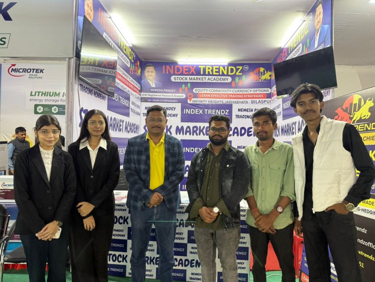 *व्यापार मेले में Index Trendz स्टॉक मार्केट एकेडमी का आकर्षक स्टाल, युवाओं में दिखा खास उत्साह*