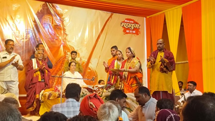 ग्राम जोता में रामचरित मानस परायण महायज्ञ का हुआ पूर्णाहुति के साथ समापन