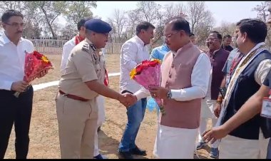 *ब्रेकिंग : मुख्यमंत्री लाखासार पहुंचे, हैलीपैड पर हुआ आत्मीय स्वागत*