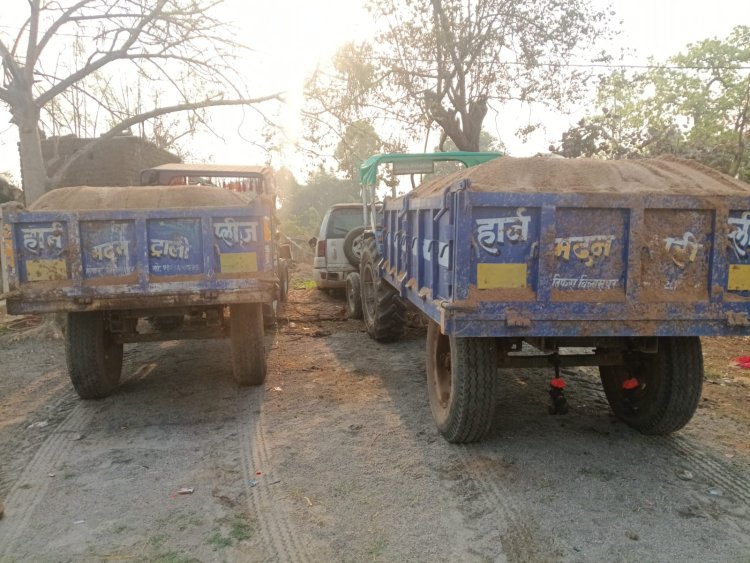 *खनिजों के अवैध उत्खनन व परिवहन पर 01 जेसीबी, 04 हाइवा व 02 ट्रेक्टर ट्राली सहित 07 वाहन जप्त*