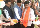 *वन मंत्री केदार कश्यप ने किया बिलासा ताल में वुडन ब्रिज का लोकार्पण , 24.38 लाख रुपये की लागत से तैयार हुआ आकर्षक वुडन ब्रिज*