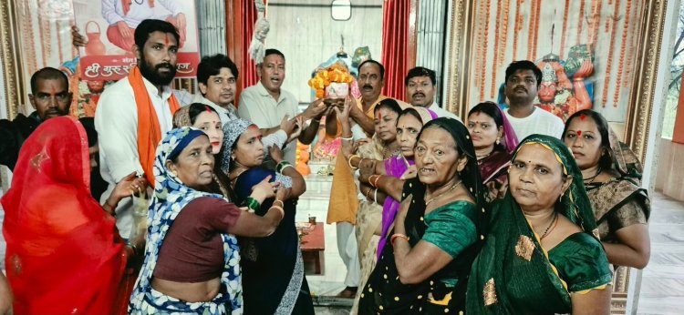 ‘समरसता कलश’ का देवरीखुर्द मंडल में भव्य स्वागत..