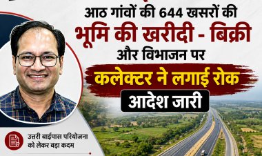 *बिलासपुर उत्तरी बाईपास के लिए 8 गांवों की 644 खसरों की भूमि के क्रय-विक्रय और विभाजन पर रोक, कलेक्टर संजय अग्रवाल ने जारी किया आदेश*
