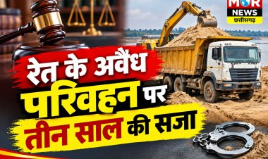 *रेत के अवैध परिवहन पर तीन साल का कठोर कारावास, 26 हजार रुपये का जुर्माना : कलेक्टर के निर्देश पर चलाए गए विशेष अभियान में दर्ज प्रकरण पर न्यायालय ने सुनाया फैसला*